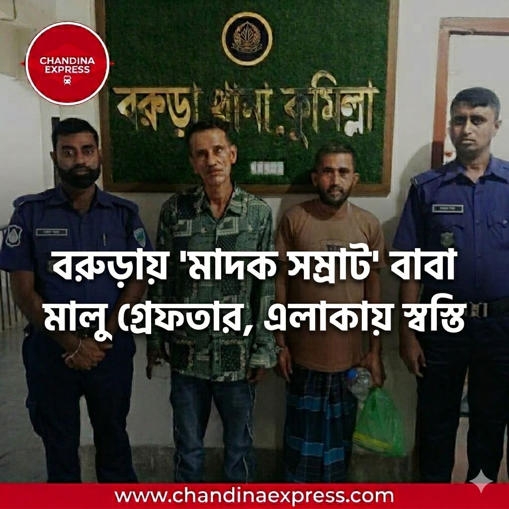 বরুড়ায় ‘মাদক সম্রাট’ বাবা মালু গ্রেফতার, এলাকায় স্বস্তি